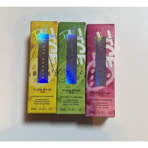 Fenty Beauty Gloss Bomb ICE BUNDLE Cooling Lip Luminizer